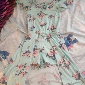 Girls Floral Romper